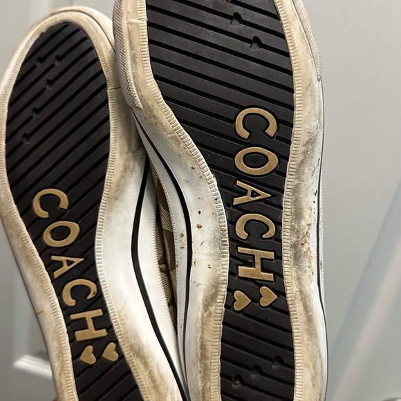 Vintage Coach slip on sneakers with classic coach print - Picture 4 of 7